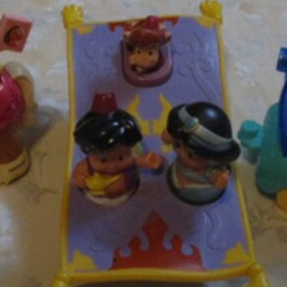 Princesses Jasmine & Aladdin carpet Little People  for blackrij only - Picture 1 of 2